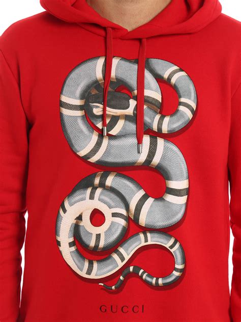 gucci snake sweater green and red stripe white sweatshirt